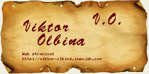 Viktor Olbina vizit kartica